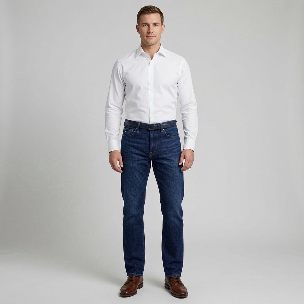 Double RL American 14 oz Union‎ Blue Denim RRL Slim Narrow Jeans Men 30x32 $395